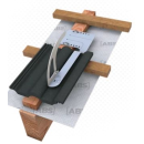 ABS DH05-A Edelstahl-Dachhaken Anthrazit(RAL 7016) oben gekröpft für Holzsparren