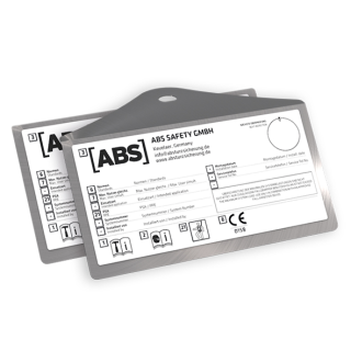 ABS Systemschild gewinkelt